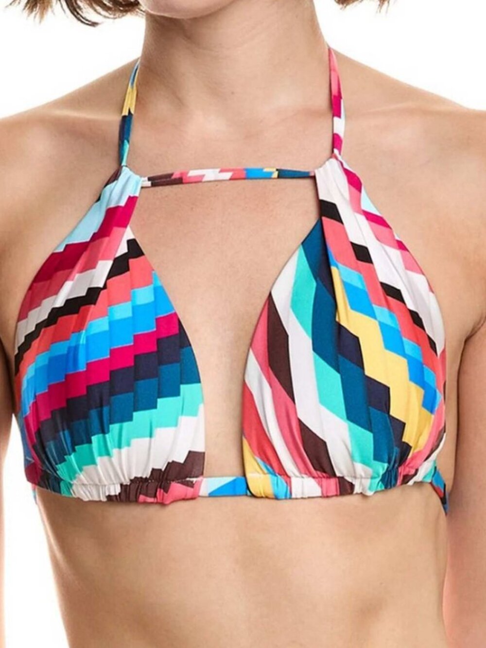 La Blanca Slice Halter Bra Bikini Top 8 - Picture 2 of 10